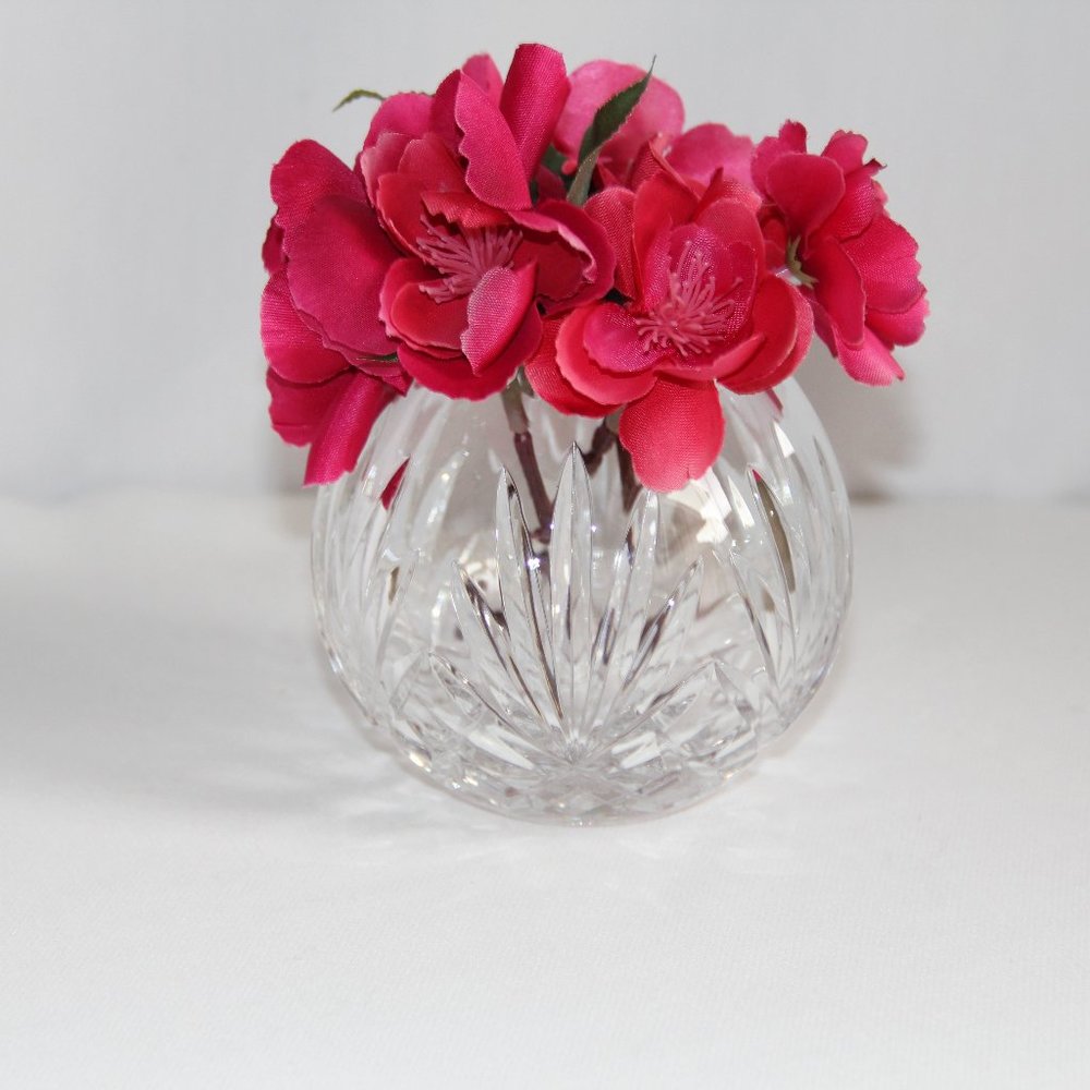 New & Original Label 24% Lead Crystal Poland Vase